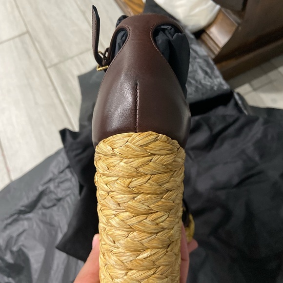 CASSANDRA WEDGE ESPADRILLES IN SMOOTH LEATHER - Picture 10 of 12